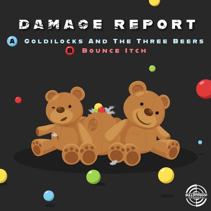 Goldilocks and the three beers album by Damage Report - Drum and Bass Cover Art