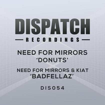 Donuts / Badfellaz album by Need For Mirrors & Kiat - Drum and Bass Cover Art
