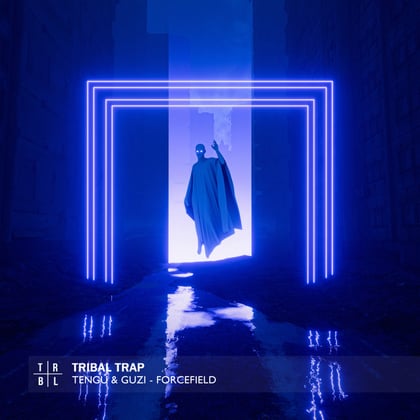 Forcefield album by Tengu & Guzi - Drum and Bass Cover Art