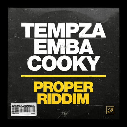 Proper Riddim album by Tempza, Emba & Cooky - Drum and Bass Cover Art