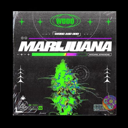 Marijuana album by Dirtyphonics & Wodd - Drum and Bass Cover Art