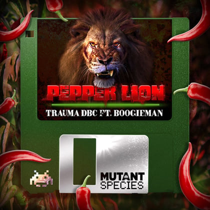 Pepper Lion album by Trauma DBC & theStandard - Drum and Bass Cover Art