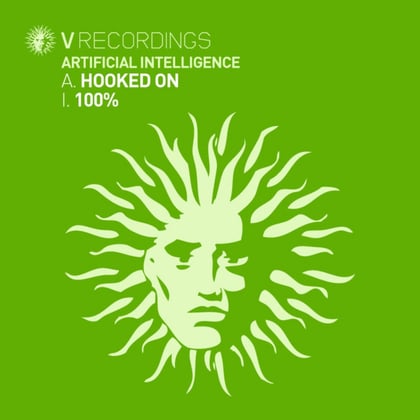 Hooked On / 100% album by Artificial Intelligence - Drum and Bass Cover Art
