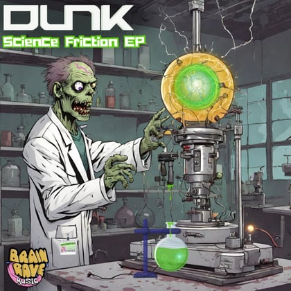 Science Friction EP album by Dunk - Drum and Bass Cover Art