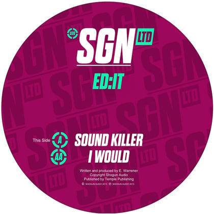 Sound Killer / I Would album by Ed:it - Drum and Bass Cover Art