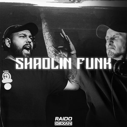Shaolin Funk album by RAIDO - Drum and Bass Cover Art