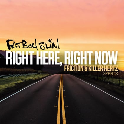 Right Here Right Now (Friction & Killer Hertz Remix) album by Friction, Killer Hertz & Fatboy Slim - Drum and Bass Cover Art