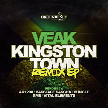 Kingston Town Remix album by Veak - Drum and Bass Cover Art