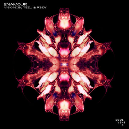 Enamour album by R3IDY, Teej & Visionobi - Drum and Bass Cover Art