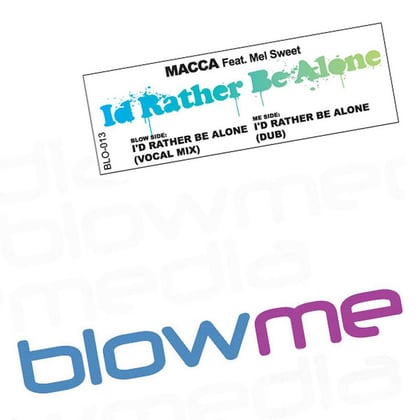 I'd Rather Be Alone (feat. Mel Sweet) album by Macca - Drum and Bass Cover Art