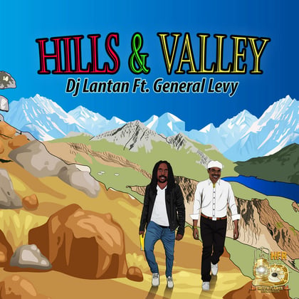 Hills & Valley album by General Levy & DJ Lantan - Drum and Bass Cover Art