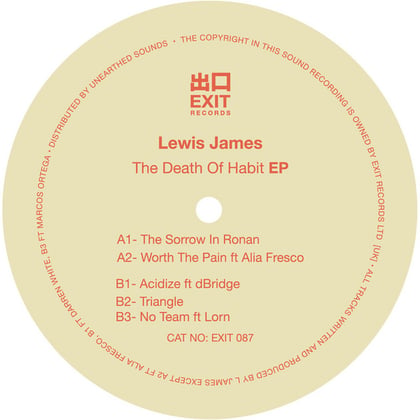 The Death Of Habit album by Lewis James - Drum and Bass Cover Art
