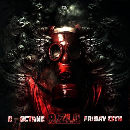 D-Octane / Friday 13th album by Rizla - Drum and Bass Cover Art