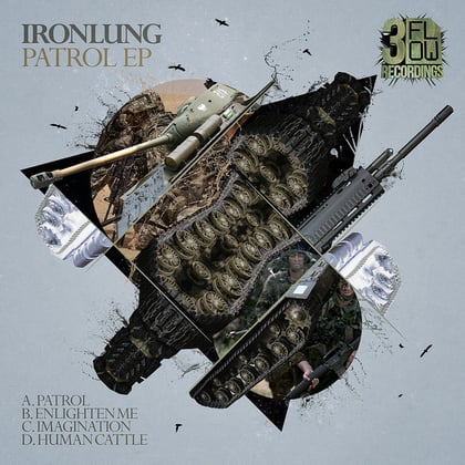 3FlowDigi016 album by Ironlung - Drum and Bass Cover Art