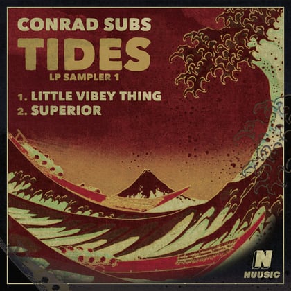 Tides LP Sampler 1 album by Conrad Subs - Drum and Bass Cover Art