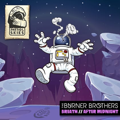 Breath / After Midnight album by The Burner Brothers - Drum and Bass Cover Art
