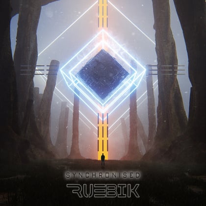 Synchronised album by Ruebik - Drum and Bass Cover Art