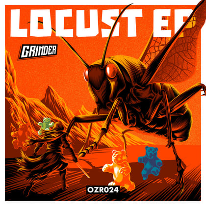 Locust EP album by Grinder - Drum and Bass Cover Art