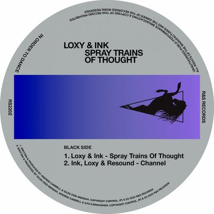 Spray Trains Of Thought album by Loxy & Ink - Drum and Bass Cover Art