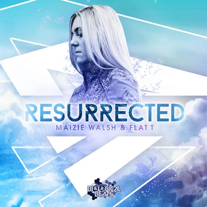 Resurrected album by Maizie Walsh - Drum and Bass Cover Art