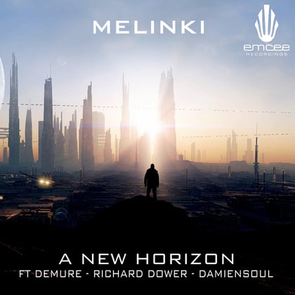 A New Horizon album by Melinki - Drum and Bass Cover Art