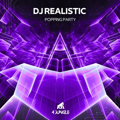 Popping Party album by Dj Realistic - Drum and Bass Cover Art