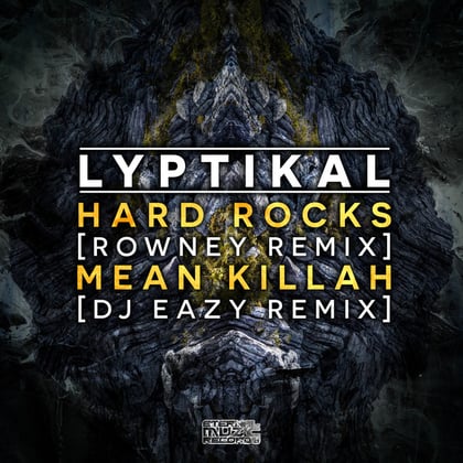 Hard Rocks Remixes album by Lyptikal - Drum and Bass Cover Art