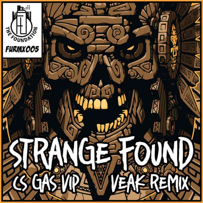 Strange Found album by Salaryman, Veak & CS Gas - Drum and Bass Cover Art
