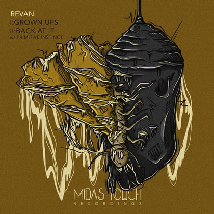Grown Ups / Back At It album by Revan - Drum and Bass Cover Art