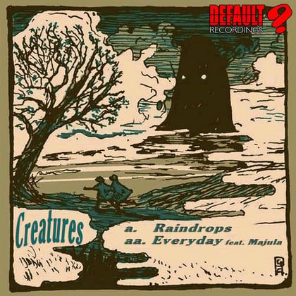 Raindrops / Everyday album by Philth, Creatures & Majula - Drum and Bass Cover Art
