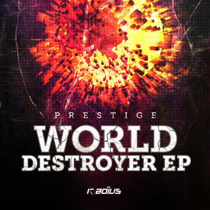 World Destroyer EP album by Cabin Fever Uk, Prestige, Konichi & Retronym - Drum and Bass Cover Art