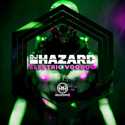 Electric Voodoo album by DJ Hazard - Drum and Bass Cover Art