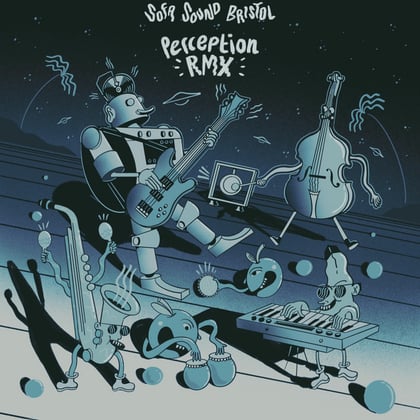 Perception Remixes album by DLR - Drum and Bass Cover Art