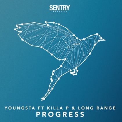 Progress album by Kasra, Youngsta & Long Range - Drum and Bass Cover Art