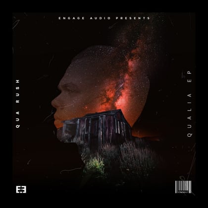 Qualia album by Qua Rush - Drum and Bass Cover Art