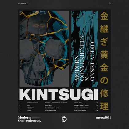 Kintsugi album by D3Z & INK - Drum and Bass Cover Art