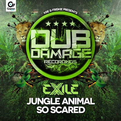 Jungle Animal / So Scared album by AIRGLO & Exile - Drum and Bass Cover Art