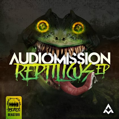 Reptilicus EP album by Audiomission - Drum and Bass Cover Art