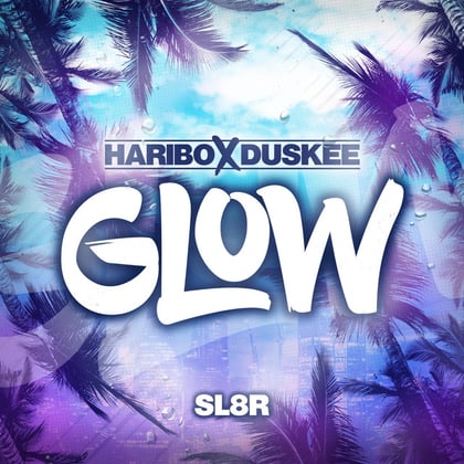 Glow album by Haribo, Duskee & Sl8r - Drum and Bass Cover Art