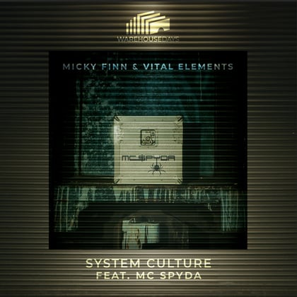 System Culture album by Micky Finn, Vital Elements & MC Spyda - Drum and Bass Cover Art