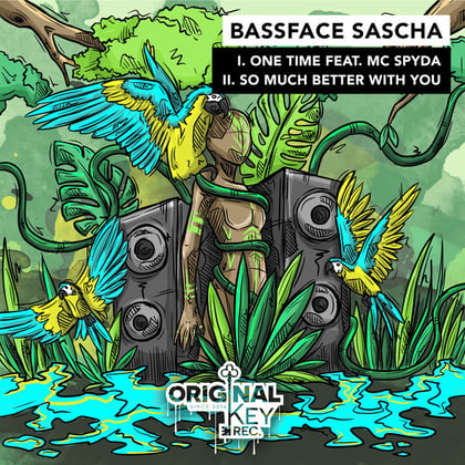 One Time / So Much Better With You album by Bassface Sascha & MC Spyda - Drum and Bass Cover Art
