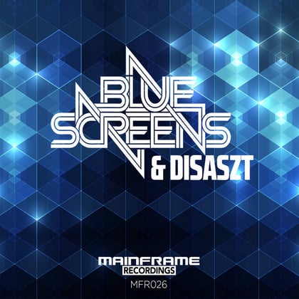 Overload / Heartcore album by Bluescreens & Disaszt - Drum and Bass Cover Art