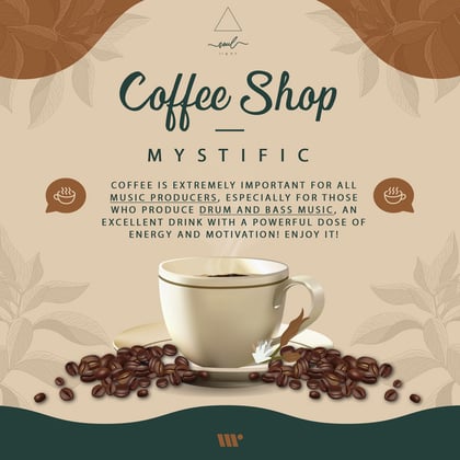 Coffee Shop album by Mystific - Drum and Bass Cover Art