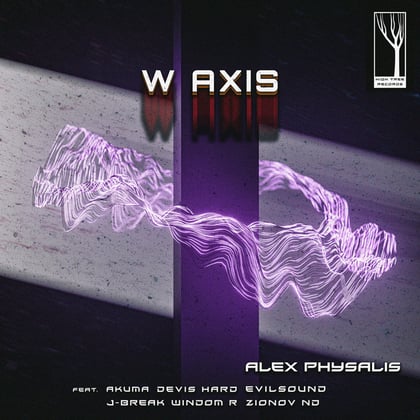 W axis album by Alex Physalis - Drum and Bass Cover Art