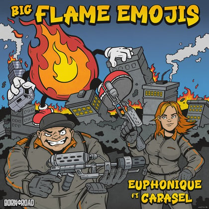 Big Flame Emojis album by Euphonique - Drum and Bass Cover Art