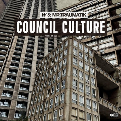Council culture album by Mr Traumatik, NV 33 & clÜ (UK) - Drum and Bass Cover Art