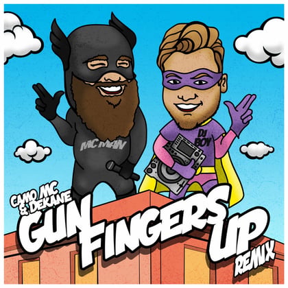 Gun Fingers up Remix album by Camo MC - Drum and Bass Cover Art
