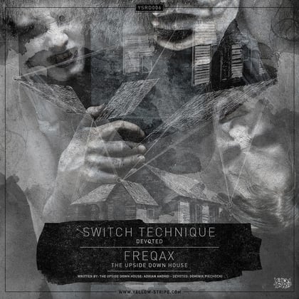 Devoted / The Upside Down House album by Freqax - Drum and Bass Cover Art