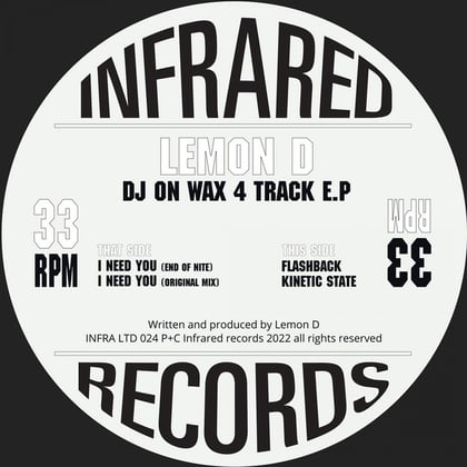 DJ on Wax album by Lemon D - Drum and Bass Cover Art