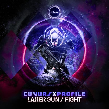 Laser Gun / Fight album by AC13, Profile & Cuvurs - Drum and Bass Cover Art